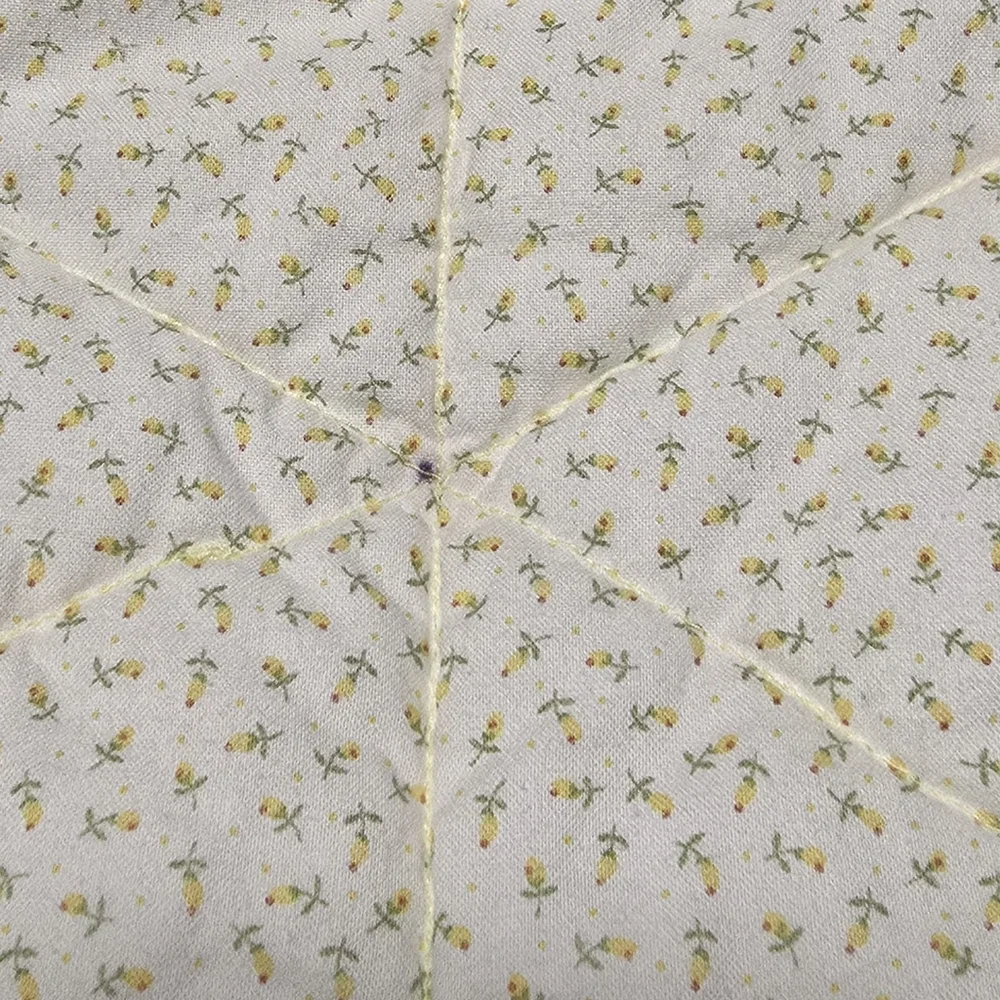 Patchwork Bear Quilt With Plush - Yellow and Cream - Picture 9 of 12